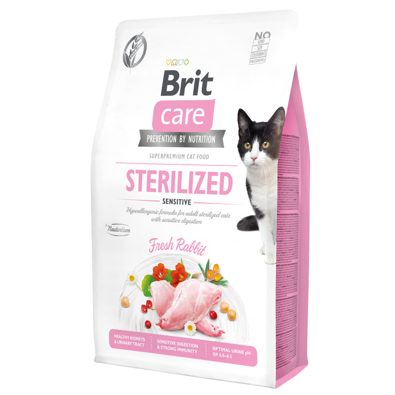 BRIT CARE CAT GRAIN-FREE STERILIZED SENSITIVE 2KG - 7KG