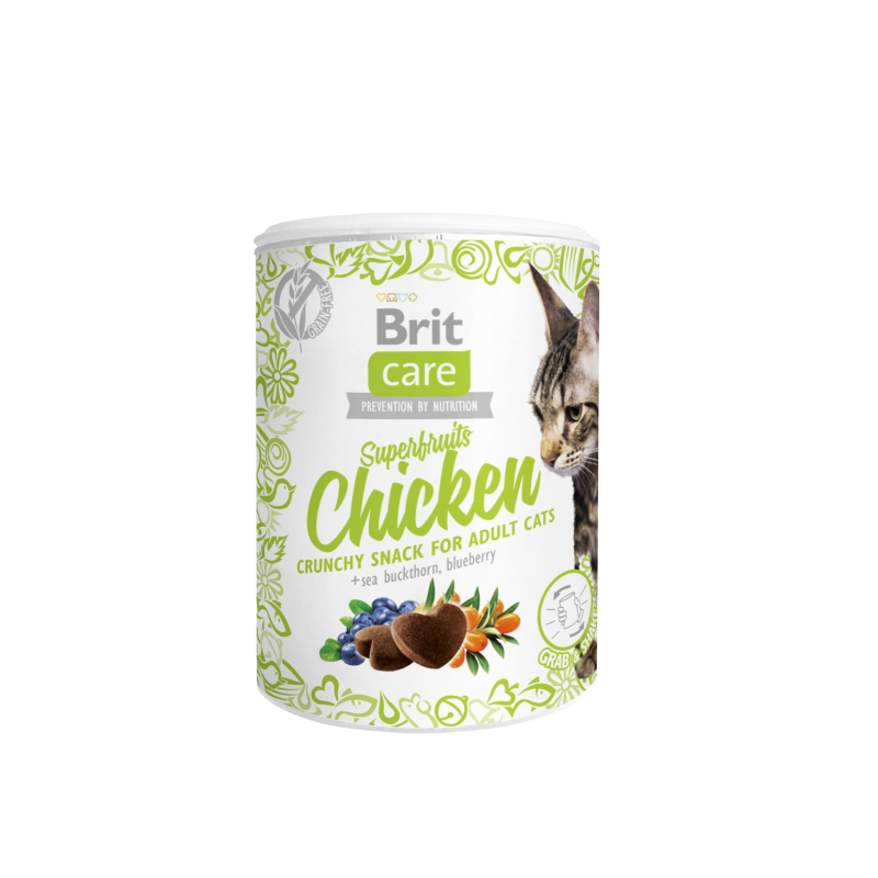 BRIT CARE CAT SNACK SUPERFRUITS CHICKEN 100 G