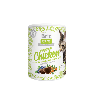 BRIT CARE CAT SNACK SUPERFRUITS CHICKEN 100 G